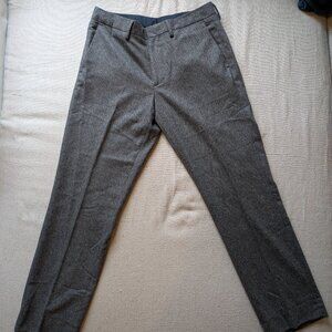 Bonobos Wool Dress Pants Slim Fit Navy Gray Tollegno 1900 Fabric Mens 33x29
